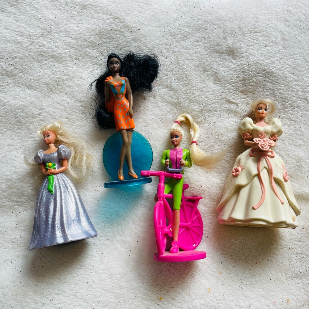 Set of 4 Mini Barbie Collection